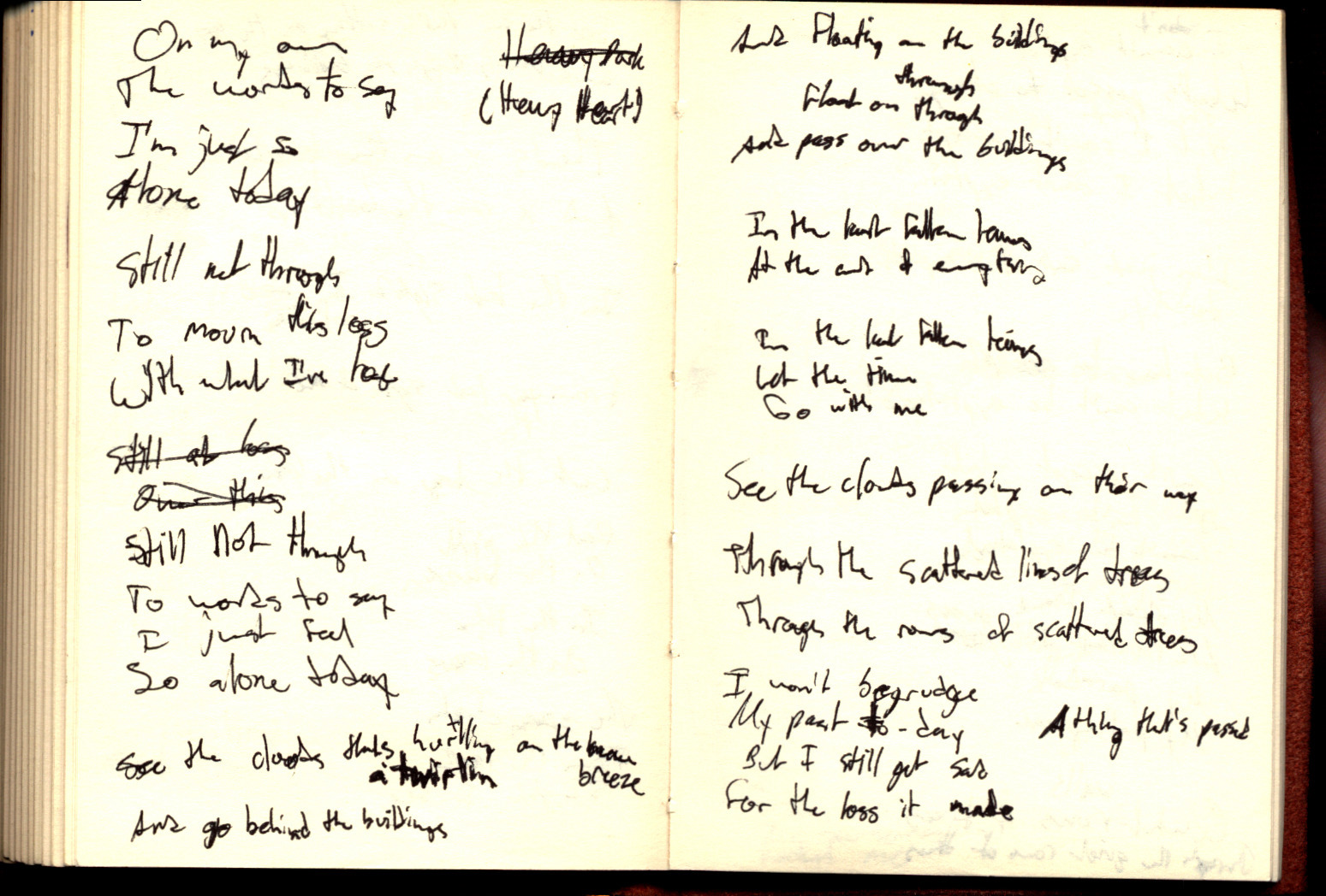 Can't Run Forever Lyrics Sheet 17